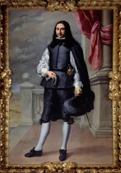 Portræt i foden af Fernandez de Velasco, gentleman fra Sevilla Maleri af Bartolome Murillo (1618-1682) 1659 Søn. 2,08x1,38 m