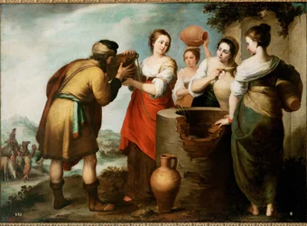 Rebekka og Eliezer (maleri på lærred)