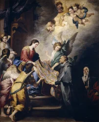 Jomfruens tilsynekomst for Sankt Ildephonsus, ca. 1655 (olie på lærred)