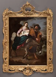 Flugten til Egypten, ca. 1647-50 (olie på lærred)