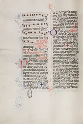 Missale: Fol. 112v: indeholder noget musik som en del af palmesøndagsliturgien, 1469.
