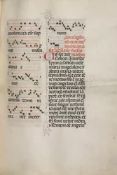 Missale: Fol. 172: Musik for Alleluia etc. i begyndelsen af påsken, 1469.