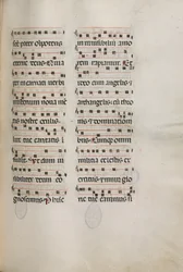 Missale: Fol. 177: Musik til forskellige almindelige bønner, 1469.