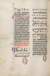 Missale: Fol. 177v: Musik til forskellige almindelige bønner, 1469.