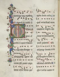 Missale: Fol. 184v: Kors, Løv, 1469