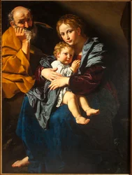 Hellig familie (olie på lærred