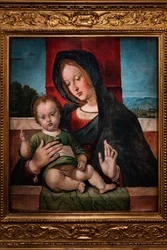 Madonna med spædbarnet Jesus, sidste årti af det 15. århundrede (olie på panel)