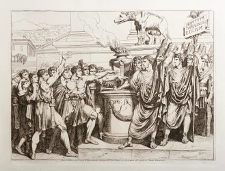 Brutus og Collatinus sværger at fordrive tarquinierne