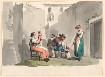 Tegning, I Tivoli, 1807-08
