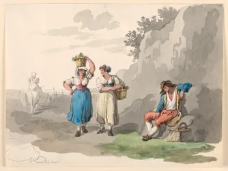 Tegning, Hjemkomst fra årgangen, 1807-08