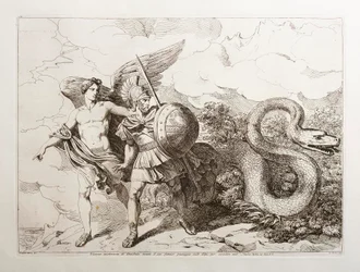 Hannibals mystiske syn før hans berømte passage over Alperne for at drage ned i Italien