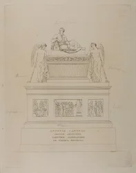 Monument for Antonio Canova, skitse