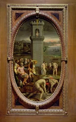 Danae, 1572 (olie på skifer)