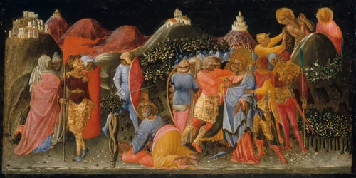 Kristi forræderi, ca. 1445-50.