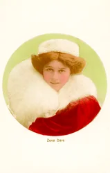 Zena Dare 1887-1975, engelsk skuespillerinde, begyndelsen af det 20. århundrede.