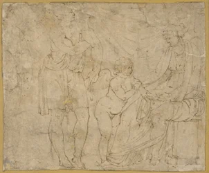 Mars(?), Venus og Amor