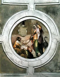 Repræsentation af en af dyderne, fra loftet i Grimani-kapellet (fresco)