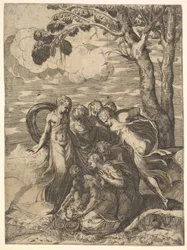 Moses reddet fra Nilen, 1500-tallet.