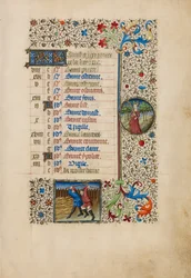 August-kalendersiden; Tærskning; Jomfruen