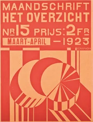 Forside til marts-april 1923-udgaven af magasinet "Het Overzicht", 1923