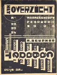 Forside til bladet "Oversigten", ca. 1921-1925