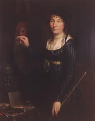 Portræt af en kunstner (selvportræt?) 1800 (olie på lærred)