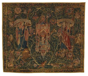 Tapestry, Sibylla Libyen og Europa (en af et sæt på seks sibyller, bestående af 46.134 til 46.139) kaldet 