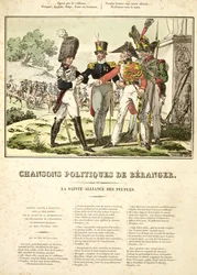 Nationernes Hellige Alliance, fra Chansons Politiques de Béranger, 1815-1818
