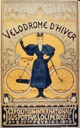 Vintercykelbane, International udstilling for velocipedsport, Bruxelles, 2.-10. februar 1895