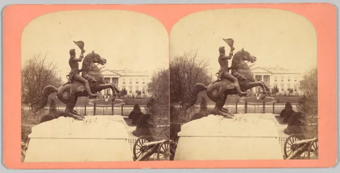 Den kolossale bronzestatue af general Andrew Jackson