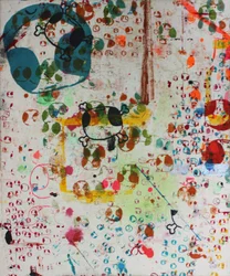 Story Telling, 2007 (screen print på råt lærred)
