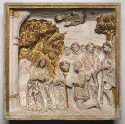 Pier Francesco Visconti, Court of Saliceto, Adoring the Christ Child, kort efter 1484.