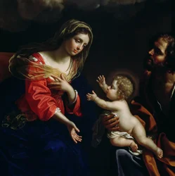 Den hellige familie, detalje, 1682