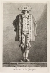 Græsk maskerade: Shepherd a la Grecque Plate 5, 1771.
