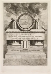 Græsk maskerade: Dedikationsside, 1771.