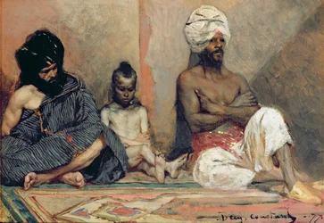 Siddende arabere, 1877