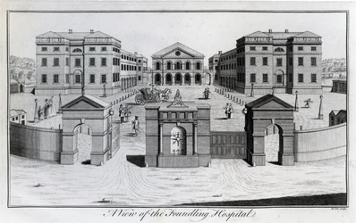 Udsigt over Foundling Hospital, 1756