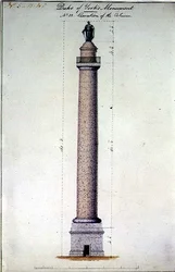 Højde af Duke of Yorks monument, Carlton Gardens, London