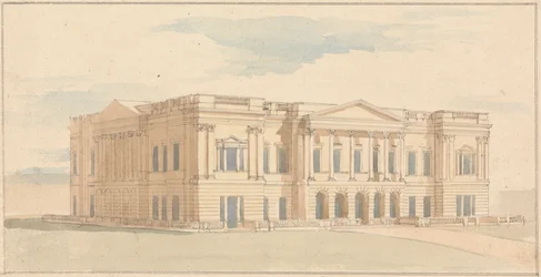 York House, London: Perspektiv udsigt over vestfronten