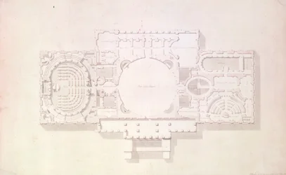 Plan over hovedhistorien om Capitol, USA, 1806
