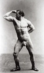 Den tyske bodybuilder Eugen Sandow
