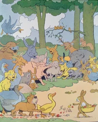 Illustration til albummet "Gedeon, tyvenes leder"