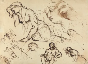 Figurstudier af Jomfru Maria
