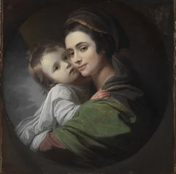 Elizabeth Shewell West and Her Son, Raphael, ca. 1770 (olie på lærred)