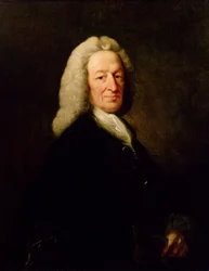Portræt af dommer Richard Wilson (olie på lærred)