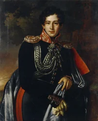 Portræt af grev Nikolay Alexandrovich Samoylov 1800-1842, ca 1825