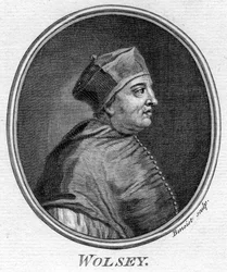 Thomas Wolsey c1475-1530, engelsk statsmand.