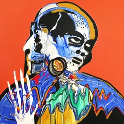 Surportræt: Danse macabre, Pickenheim, 2005 (olie på lærred)