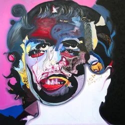 Surportræt : Marilyn Monroe  Che Guevara, 2003 (olie på lærred)