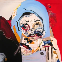 Surportræt: Marlène Dietrich  den lille pige, 2003 (olie på lærred)